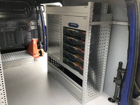 Zevim vehicle racking system Mercedes Vito L2H1.