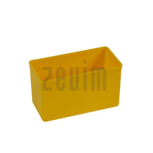 Plastic tray yellow 54x108x63 mm