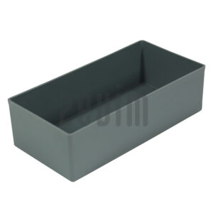 Plastic tray gray 108x216x63 mm