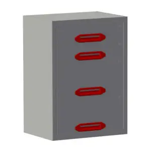 Drawer cabinet W0508xD360xH700 mm with 4 drawers (H 2x105; 2x210)