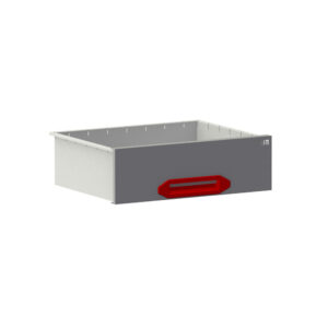 Drawer HD B0447xD360xH140 mm gray/red
