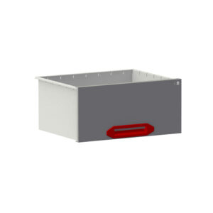 Drawer HD B0447xD360xH210 mm gray/red